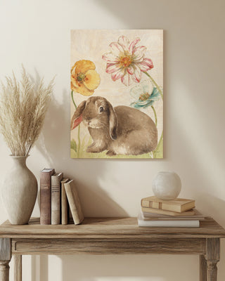 Spring Softies Bunnies III Purple Print