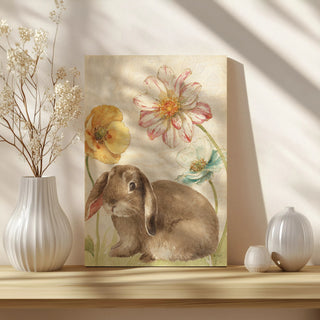 Spring Softies Bunnies III Purple Print