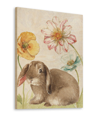 Spring Softies Bunnies III Purple Print