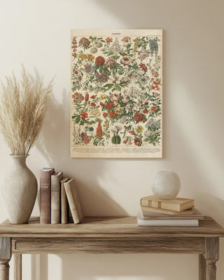 French Flower Chart Print