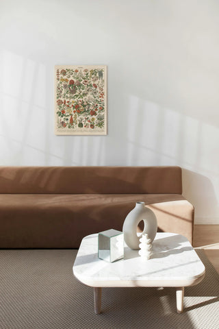 French Flower Chart Print