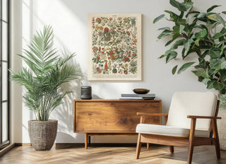 French Flower Chart Print