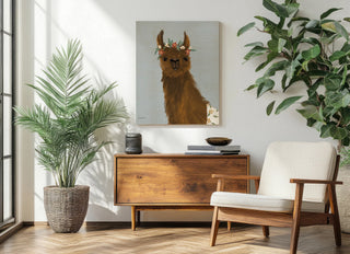 Delightful Alpacas II Print