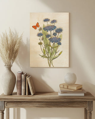 White Barn Flowers IX Print