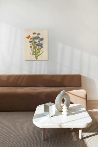 White Barn Flowers IX Print