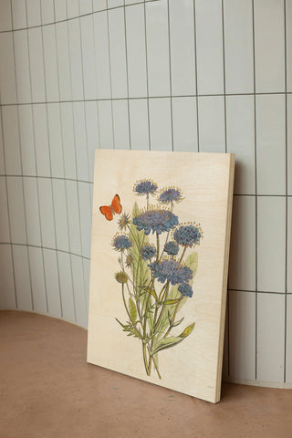 White Barn Flowers IX Print