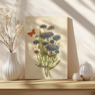 White Barn Flowers IX Print