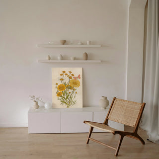 White Barn Flowers X Print