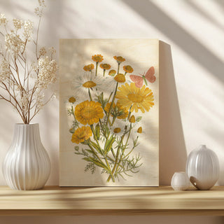 White Barn Flowers X Print
