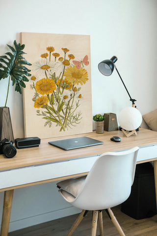 White Barn Flowers X Print