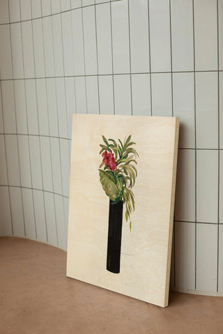 Tropical Lush I on White Print