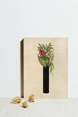 Tropical Lush I on White Print