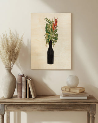 Tropical Lush II on White Print