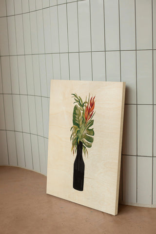 Tropical Lush II on White Print