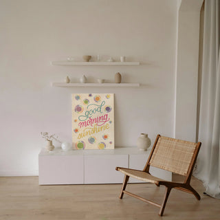 Boho Nursery V Rainbow Crop Print