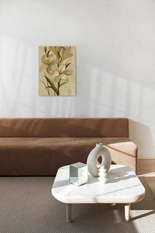 Elegant White Florals I Print
