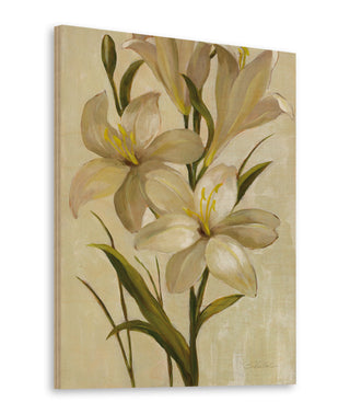 Elegant White Florals I Print