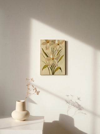 Elegant White Florals II Print