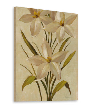Elegant White Florals II Print
