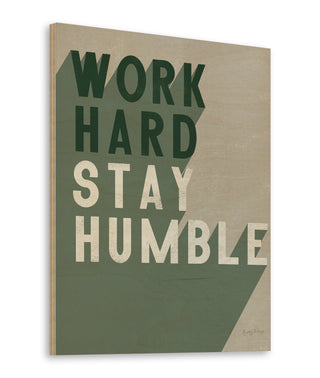 Work Hard Stay Humble Dark Crop Print