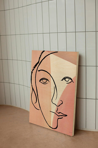 Ink Women V Colorblock Print