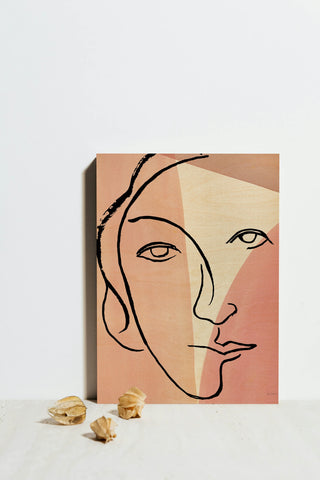 Ink Women V Colorblock Print