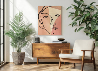 Ink Women V Colorblock Print