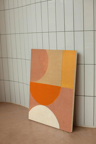 Retro Abstract V Bright Print