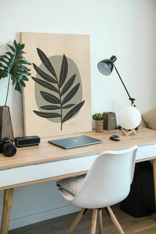 Mid Century Modern I Blue Crop Print