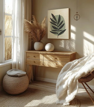 Mid Century Modern I Blue Crop Print