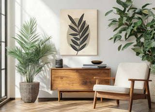 Mid Century Modern II Gray Crop Print