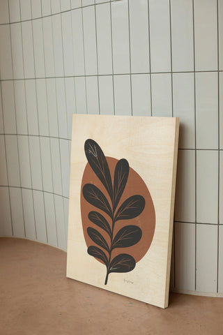 Mid Century Modern III Terracotta Crop Print