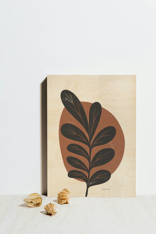 Mid Century Modern III Terracotta Crop Print