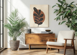 Mid Century Modern III Terracotta Crop Print