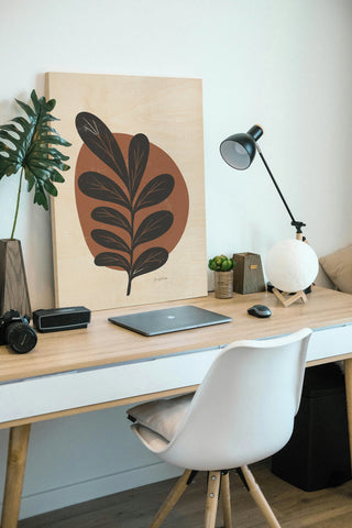 Mid Century Modern III Terracotta Crop Print