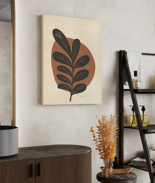 Mid Century Modern III Terracotta Crop Print