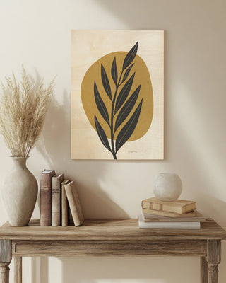 Mid Century Modern IV Yellow Crop Print