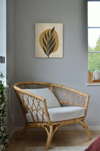 Mid Century Modern IV Yellow Crop Print