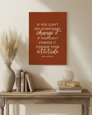 Words of Wisdom I Rust Crop Print
