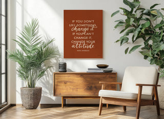 Words of Wisdom I Rust Crop Print