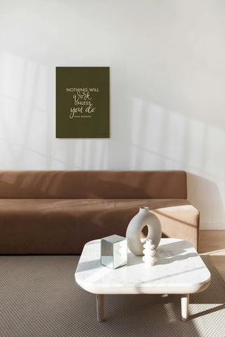 Words of Wisdom II Green Crop Print