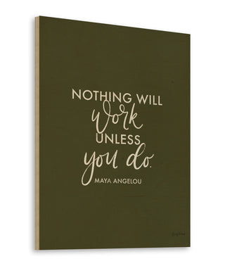 Words of Wisdom II Green Crop Print