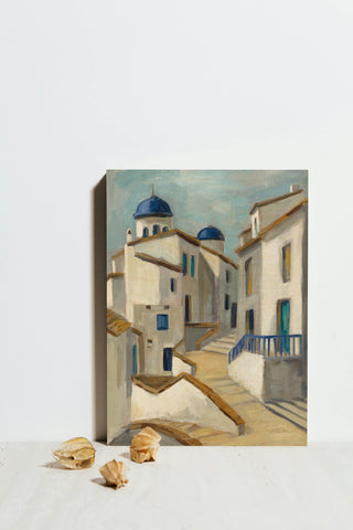 Santorini View II Print