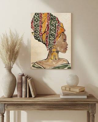 African Flair V Print