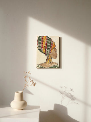 African Flair V Print