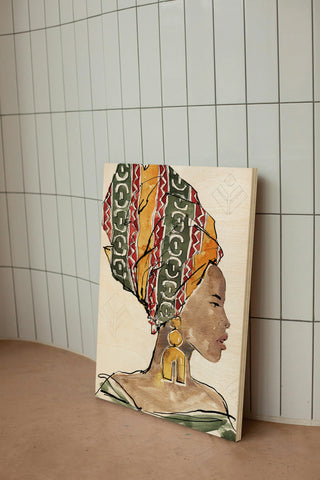 African Flair V Print