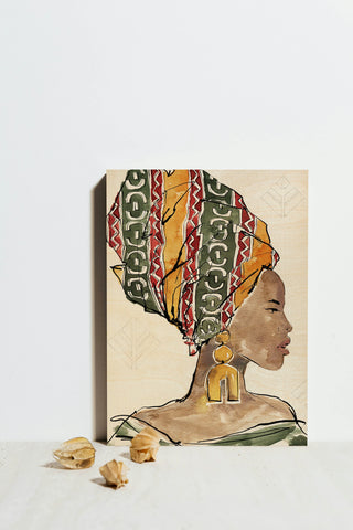 African Flair V Print