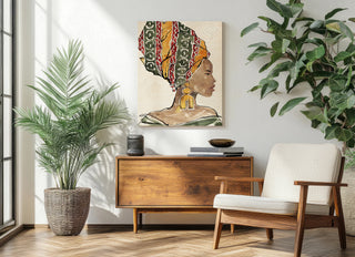 African Flair V Print