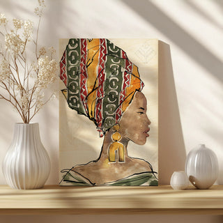 African Flair V Print