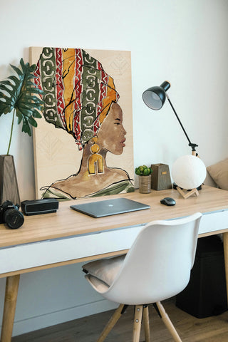 African Flair V Print